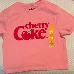Primark Cherry Coke Pink crop top